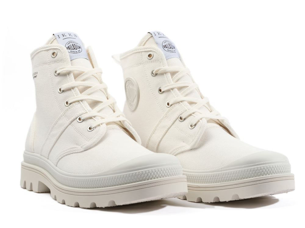 Botas Palladium PALLABROUSSE X IKKS Hombre Blancas | Costa Rica-86943